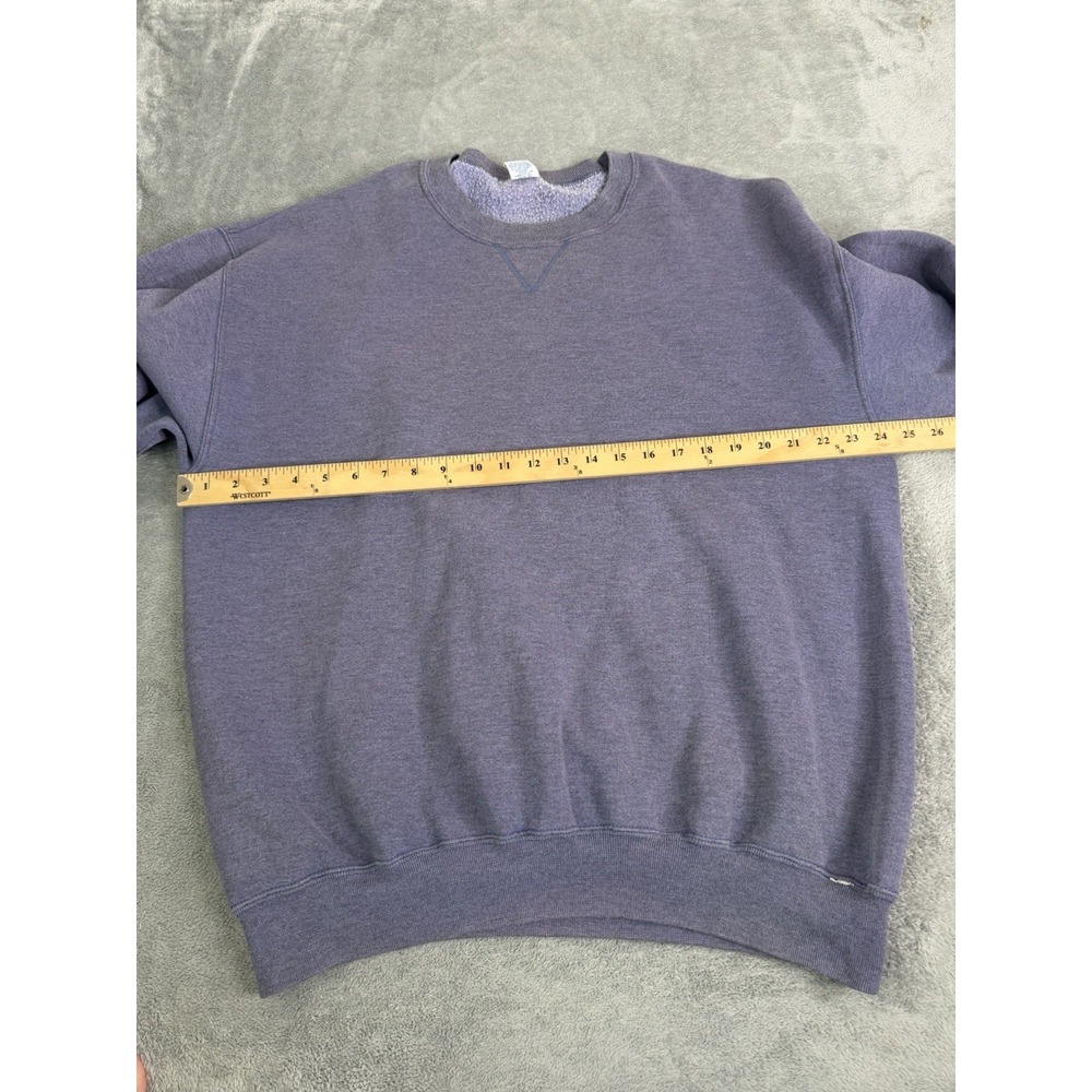 Vintage 90s Russell Athletic Sweatshirt Men's Size XL Tall Purple Made In USA - Picture 6 of 9